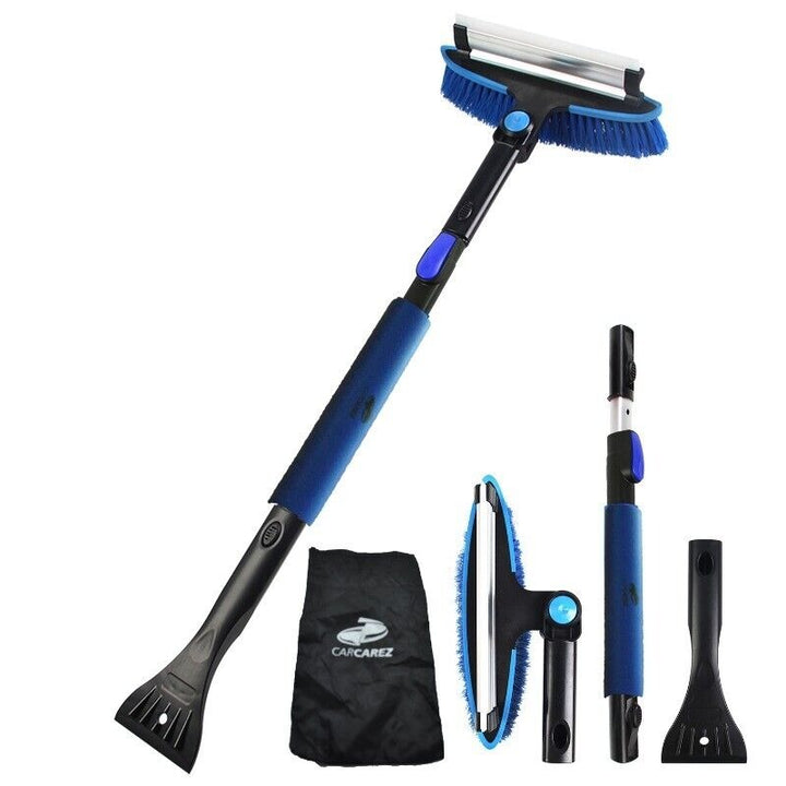 31"–39" Extendable Snow Removal Tool – The Ultimate 3-in-1 Winter Essential - CarCarez Auto Detailing Products and Car Wash Supplies