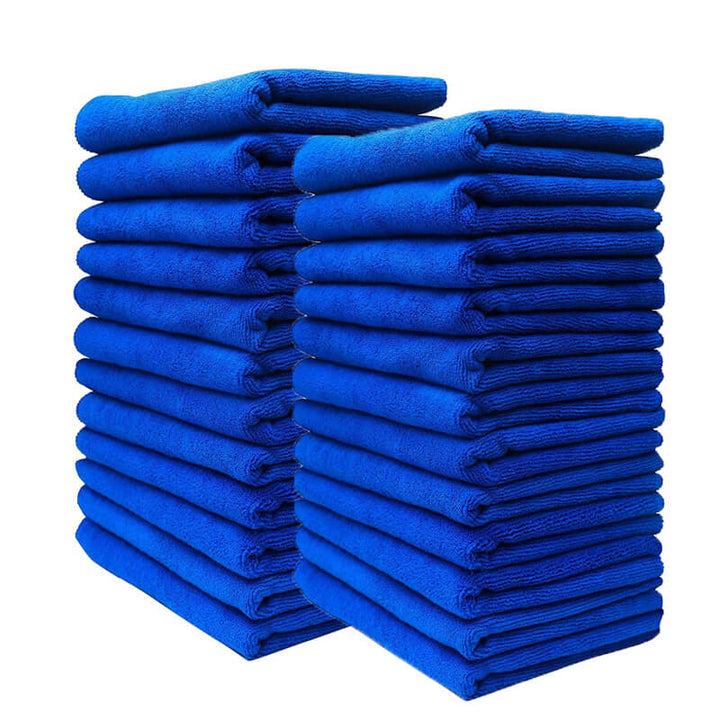 24 Pcs Wash & Dry Premium Microfiber Towel (16"x16", 380GSM) - CarCarez Auto Detailing Products and Car Wash Supplies