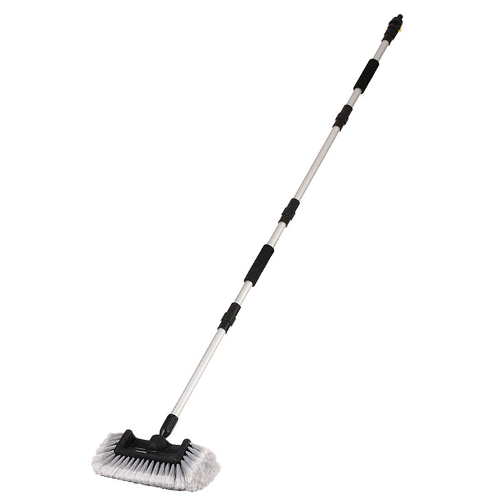 12" Flow-Thru Brush Head w. Adjustable Pole & On/Off Switch (1.3'-5 ft. Extension) - CarCarez Auto Detailing Products and Car Wash Supplies