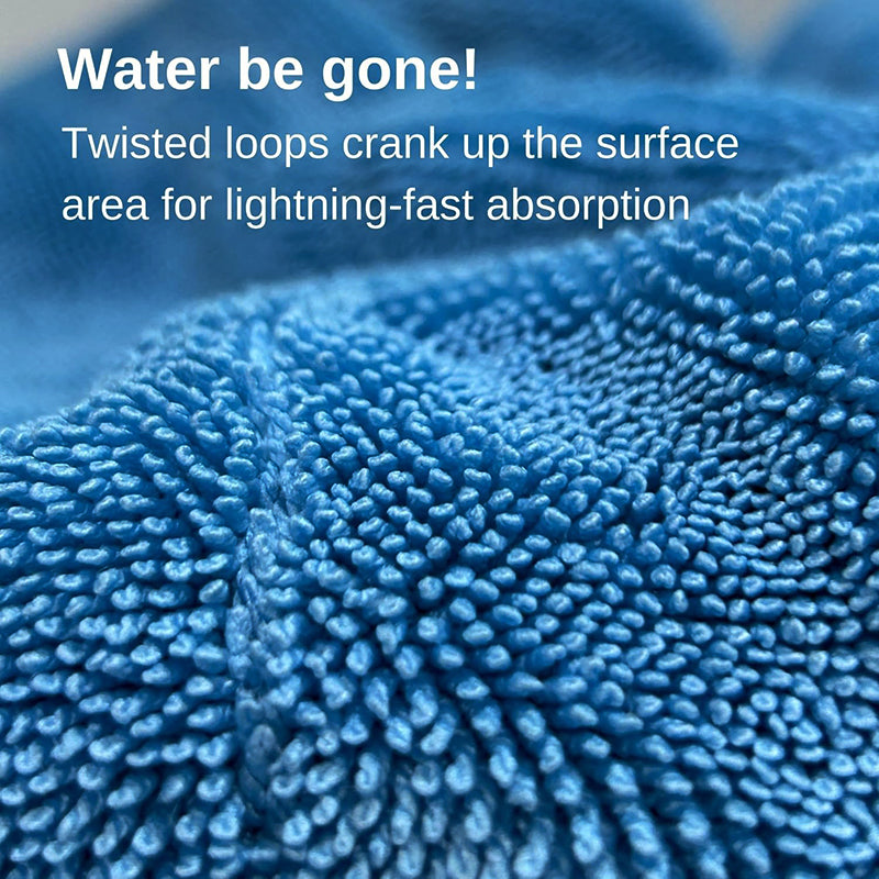 Twisted Loop Microfiber Drying Towel, 1200 GSM, 16"x24" - CarCarez Auto Detailing Products and Car Wash Supplies