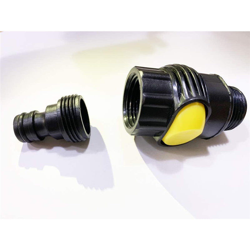 12" Flow-Thru Brush Head w. Adjustable Pole & On/Off Switch (1.3'-5 ft. Extension) - CarCarez Auto Detailing Products and Car Wash Supplies