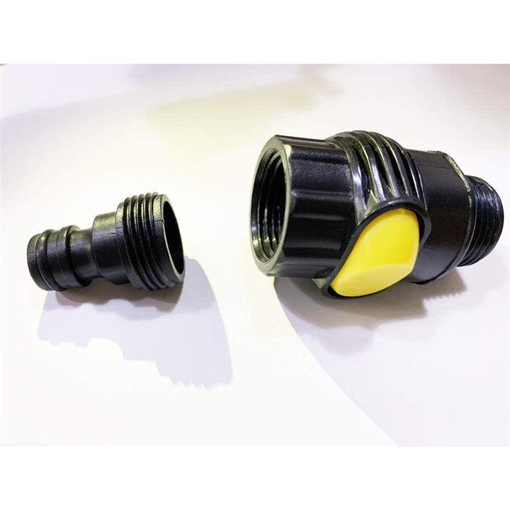 12" Flow-Thru Brush Head w. Adjustable Pole & On/Off Switch (1.3'-5 ft. Extension) - CarCarez Auto Detailing Products and Car Wash Supplies