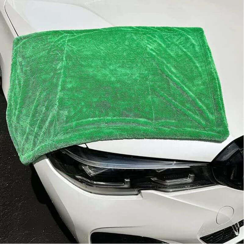 Green Goblin Twisted Loop Dual-Force Microfiber Drying Towel - CarCarez Auto Detailing Products and Car Wash Supplies