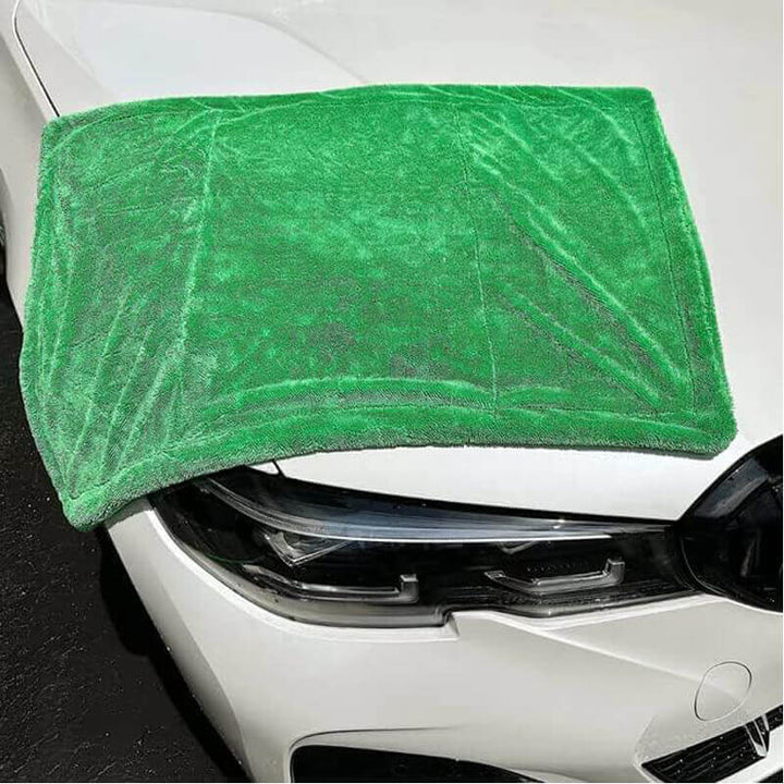 Green Goblin Twisted Loop Dual-Force Microfiber Drying Towel - CarCarez Auto Detailing Products and Car Wash Supplies