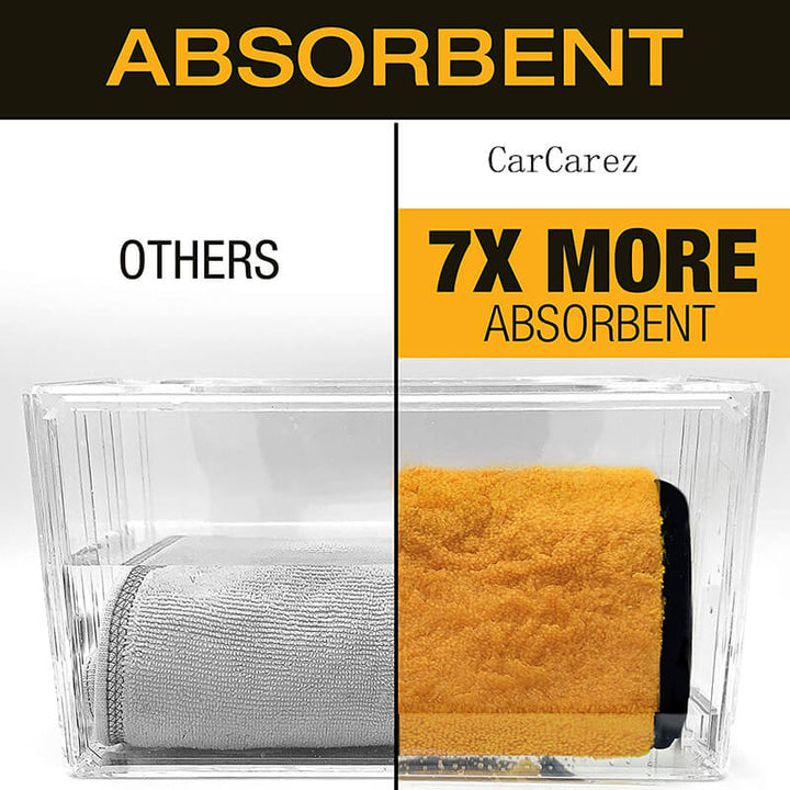 Long/Short Hair Microfiber Towel (16"x16", 380GSM, Pack of 24) - CarCarez Auto Detailing Products and Car Wash Supplies