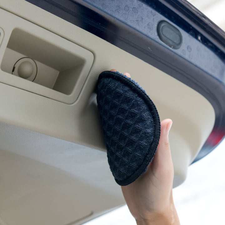 Dual-Faced Wax Polish Pad Applicator with Strap carcarez product washing car interior