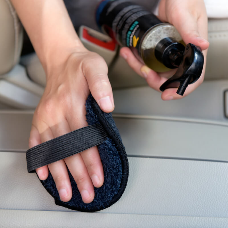 Dual-Faced Wax Polish Pad Applicator with Strap carcarez product with feature and carcarez  washing chemicals