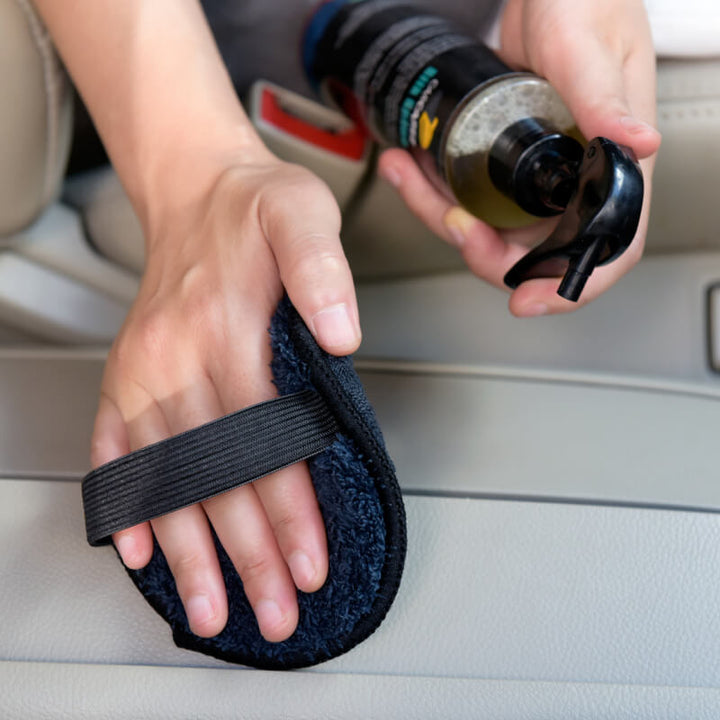 Dual-Faced Wax Polish Pad Applicator with Strap carcarez product with feature and carcarez  washing chemicals