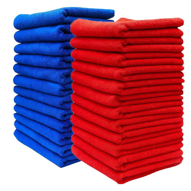 24 Pcs Wash & Dry Premium Microfiber Towel (16"x16", 380GSM) - CarCarez Auto Detailing Products and Car Wash Supplies