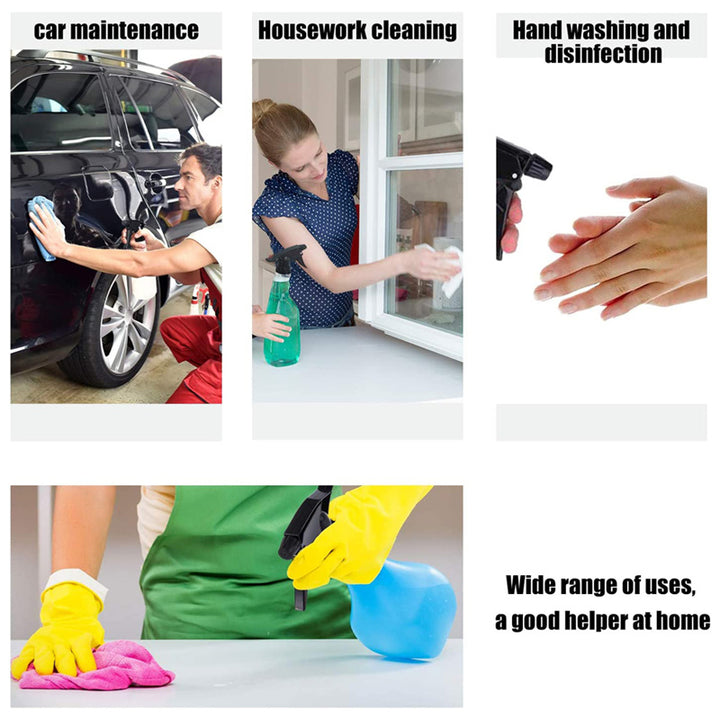 Premium Trigger Sprayer w. 16oz Vase Bottle (Pack of 3) - CarCarez Auto Detailing Products and Car Wash Supplies