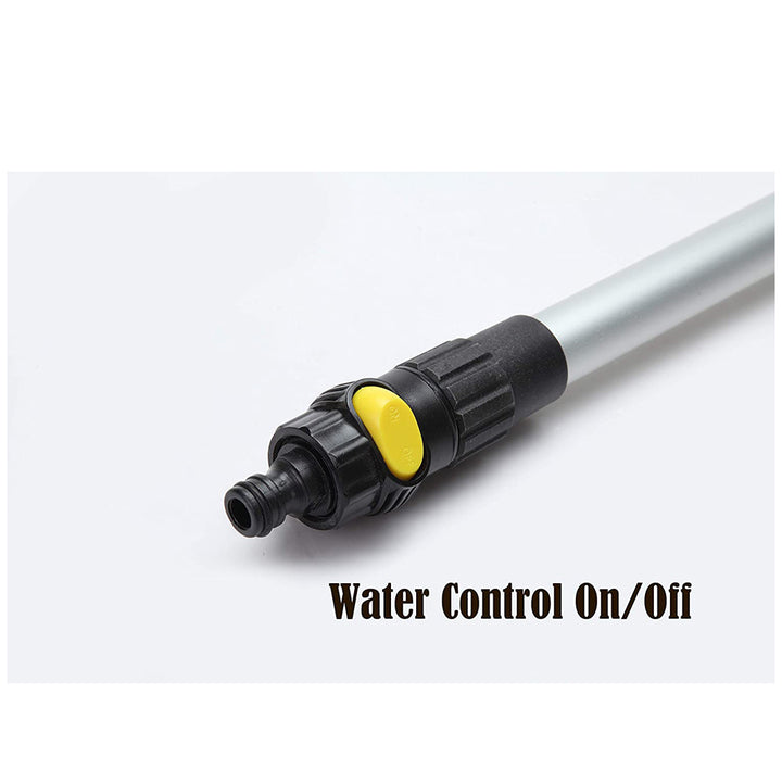10"/12" Flow-Thru Brush Head w. Adjustable Pole & On/Off Switch (1.3'-5 ft. Extension) - CarCarez Auto Detailing Products and Car Wash Supplies