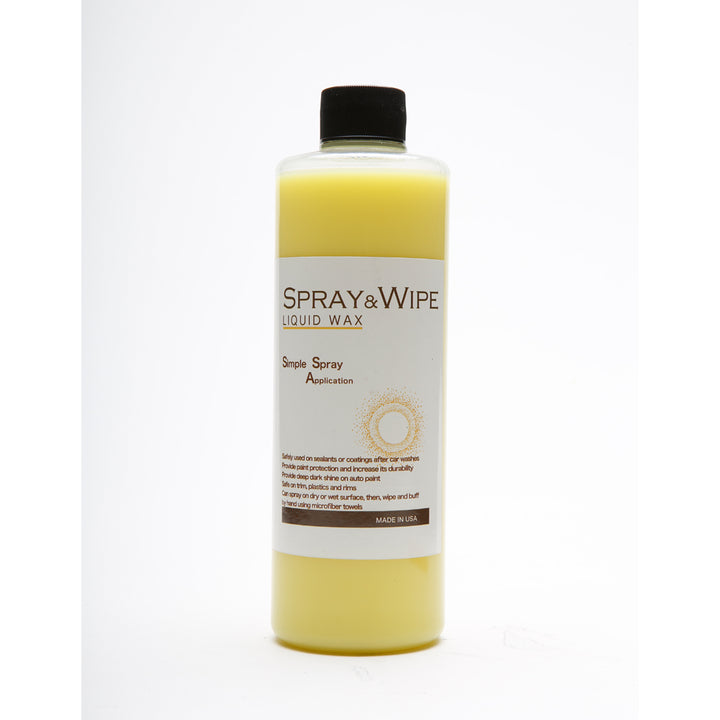 Spray & Wipe (Liquid Wax) Kit w. Edgeless Microfiber Towels - CarCarez Auto Detailing Products and Car Wash Supplies