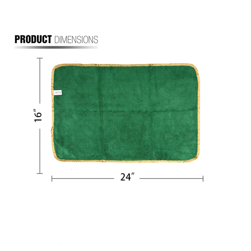 Wash & Dry Premium Microfiber Towel (16"x24", 380GSM,) - CarCarez Auto Detailing Products and Car Wash Supplies