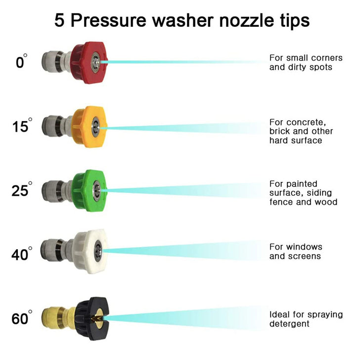 1/4" Snow Foam Washer Gun Car Wash Soap Lance Cannon Spray Pressure Jet Bottle - CarCarez Auto Detailing Products and Car Wash Supplies