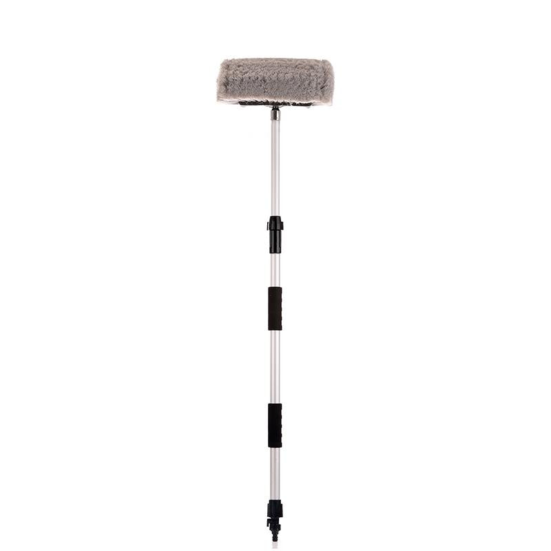 10"/12" Flow-Thru Brush w. Telescopic Pole & On/Off Selector (3.4'-6 ft. Extension) - CarCarez Auto Detailing Products and Car Wash Supplies