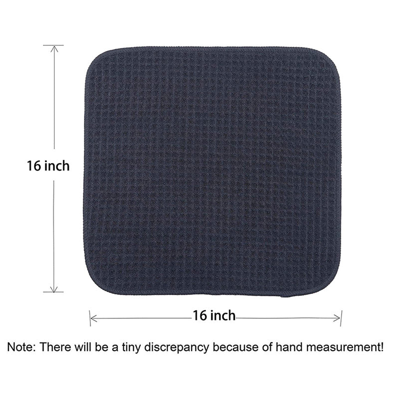 Waffle Weave Microfiber Towel (16"x16", 400GSM, Pack of 12) - CarCarez Auto Detailing Products and Car Wash Supplies