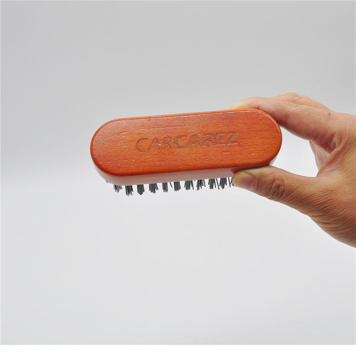Premium Leather & Textile Detailing Brush (Upholstery, Carpet, Pigmented Leather, Alcantara & More) - CarCarez Auto Detailing Products and Car Wash Supplies