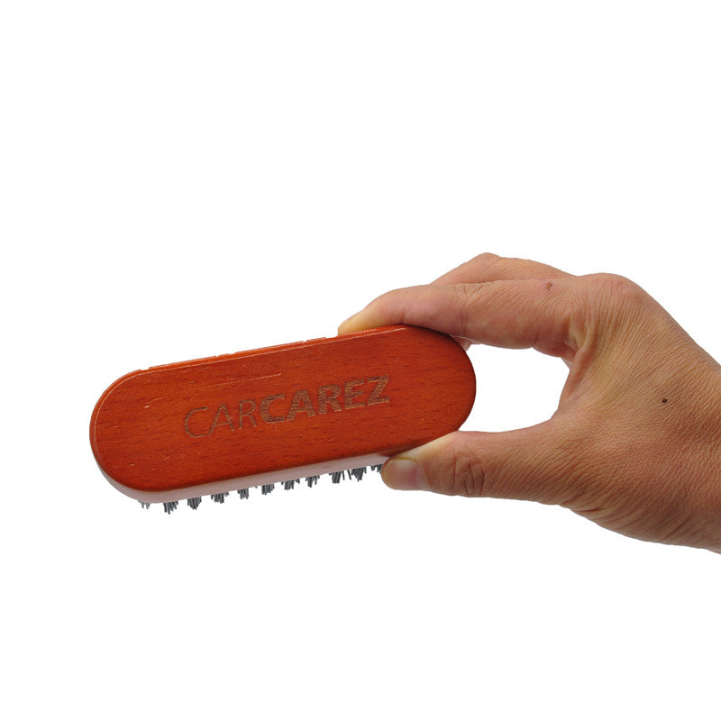 Premium Leather & Textile Detailing Brush (Upholstery, Carpet, Pigmented Leather, Alcantara & More) - CarCarez Auto Detailing Products and Car Wash Supplies