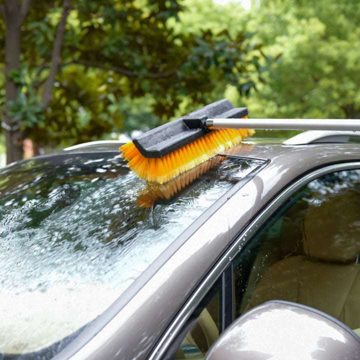 15" Wide-Angle Feathered Flow-Thru Brush Head - CarCarez Professional Auto Detailing and Cleaning Products