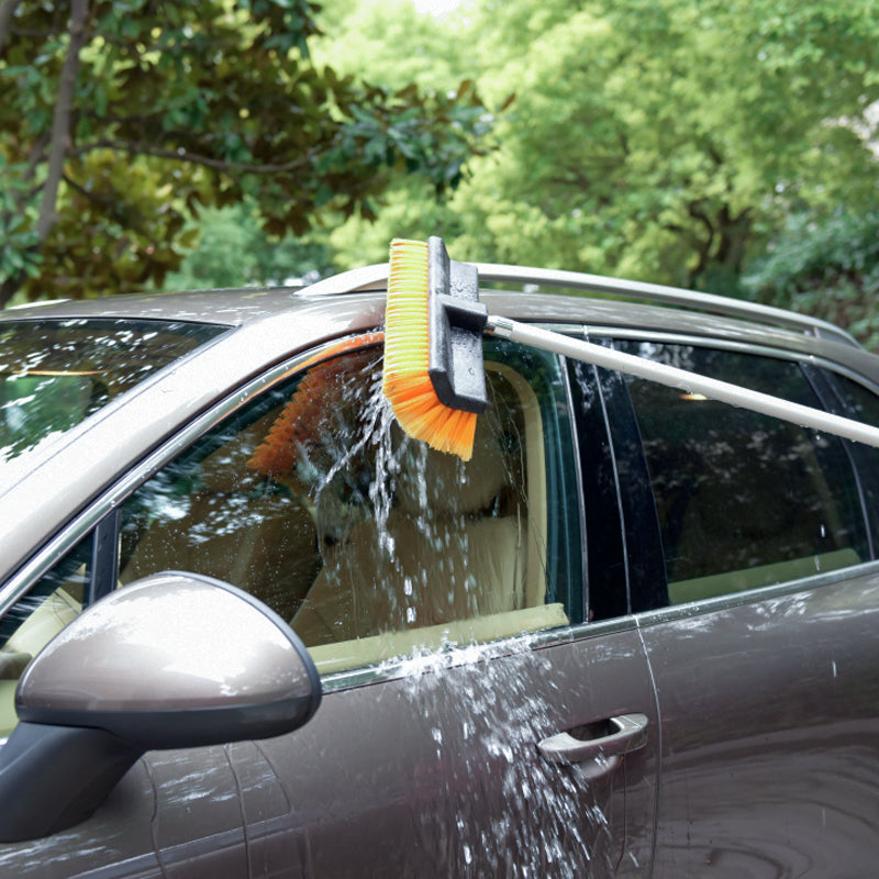 15" Wide-Angle Feathered Flow-Thru Brush Head - CarCarez Professional Auto Detailing and Cleaning Products