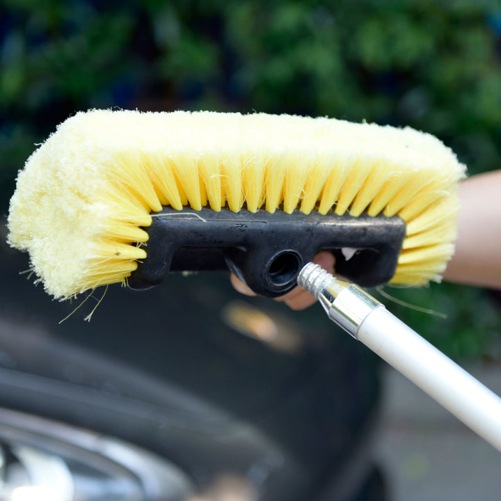 10" Wrap Around Feathered Flow-Thru Brush Head - CarCarez Auto Detailing Products and Car Wash Supplies
