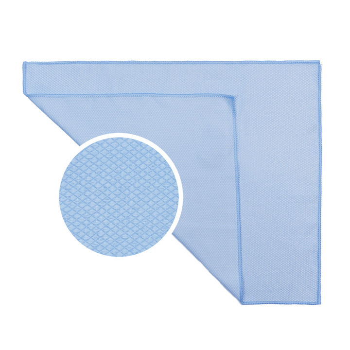 Diamond Weave Microfiber Glass Cleaning Towel (14"x18", 260GSM, Pack of 6) - CarCarez Professional Auto Detailing and Cleaning Products