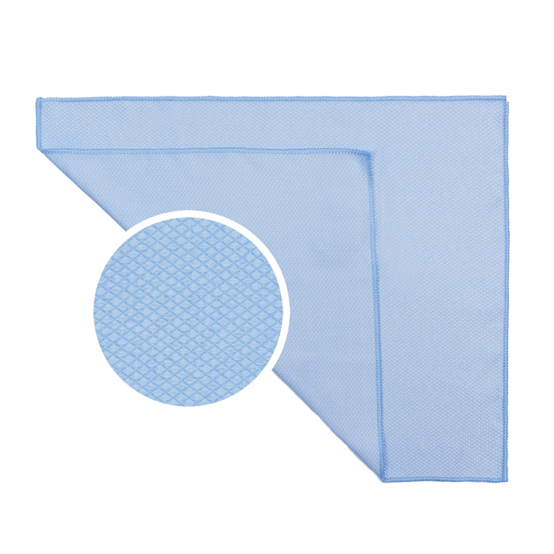 Diamond Weave Microfiber Glass Cleaning Towel (14"x18", 260GSM, Pack of 6) - CarCarez Professional Auto Detailing and Cleaning Products