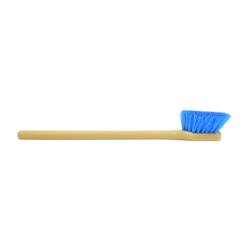 Long Handle Feathered Bristle Scrub Brush - CarCarez Professional Auto Detailing and Cleaning Products