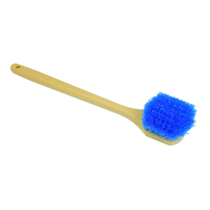 Long Handle Feathered Bristle Scrub Brush - CarCarez Professional Auto Detailing and Cleaning Products