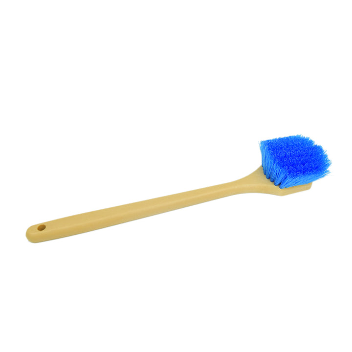 Long Handle Feathered Bristle Scrub Brush - CarCarez Professional Auto Detailing and Cleaning Products