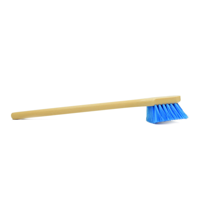 Long Handle Feathered Bristle Scrub Brush - CarCarez Professional Auto Detailing and Cleaning Products