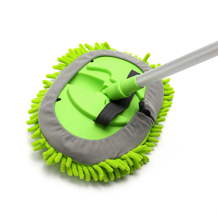 3-in-1 Chenille Wash Mop & Window Cleaner w. Removable Car Wash Mitt (3.75 ft.) - CarCarez Auto Detailing Products and Car Wash Supplies