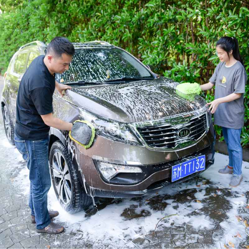 Magic Touch Chenille Wash Mitt (Pack of 1) - CarCarez Auto Detailing Products and Car Wash Supplies