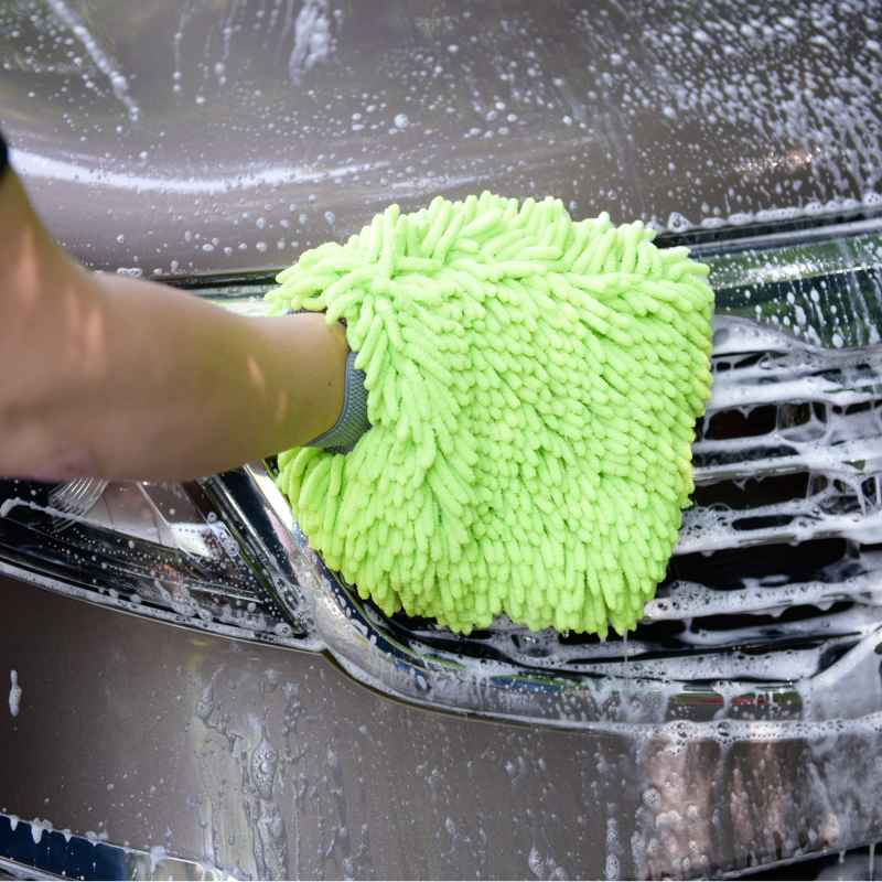 Magic Touch Chenille Wash Mitt (Pack of 1) - CarCarez Auto Detailing Products and Car Wash Supplies
