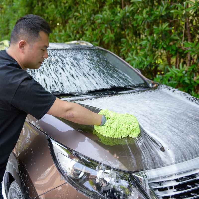 Magic Touch Chenille Wash Mitt (Pack of 1) - CarCarez Auto Detailing Products and Car Wash Supplies carcarez product