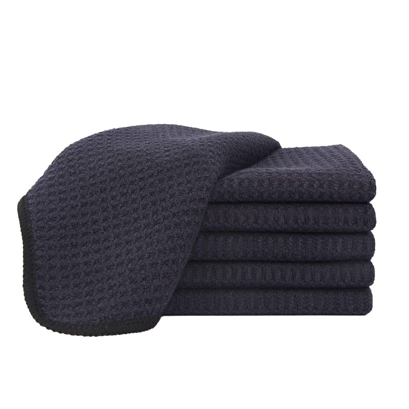 Waffle Weave Microfiber Towel (16"x16", 400GSM, Pack of 12) - CarCarez Auto Detailing Products and Car Wash Supplies