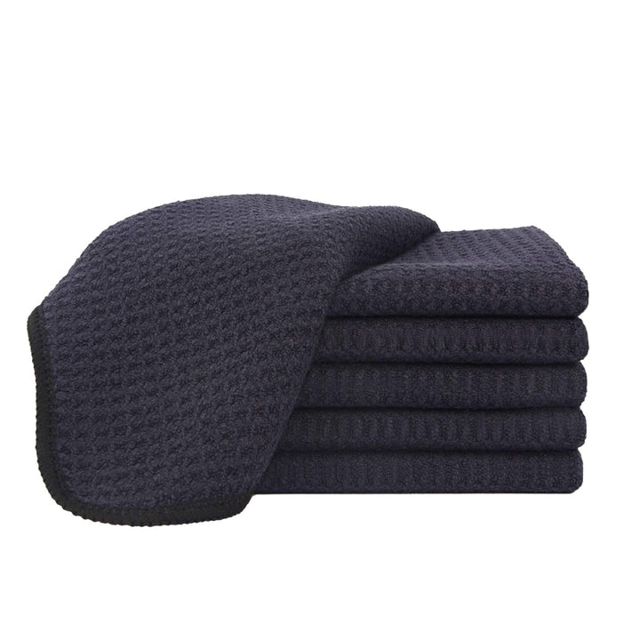 Waffle Weave Microfiber Towel (16"x16", 400GSM, Pack of 12) - CarCarez Auto Detailing Products and Car Wash Supplies