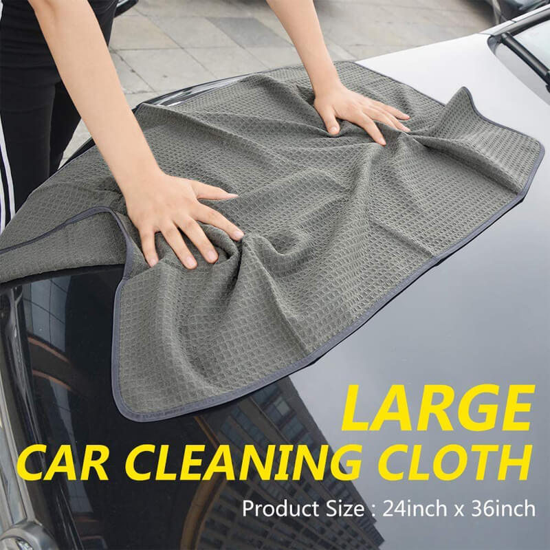 Waffle Weave Microfiber Towel (16"x24", 380GSM, Pack of 120) - CarCarez Auto Detailing Products and Car Wash Supplies