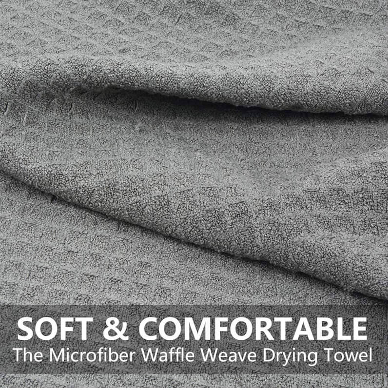 Waffle Weave Microfiber Towel (16"x24", 380GSM, Pack of 120) - CarCarez Auto Detailing Products and Car Wash Supplies