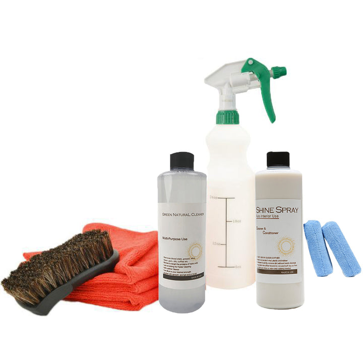 Leather Cleaner and Conditioner Detailing Kit, for Interiors - CarCarez Auto Detailing Products and Car Wash Supplies