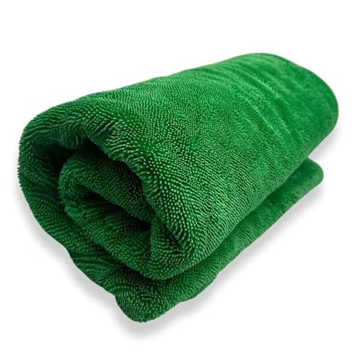 Green Goblin Twisted Loop Dual-Force Microfiber Drying Towel - CarCarez Auto Detailing Products and Car Wash Supplies