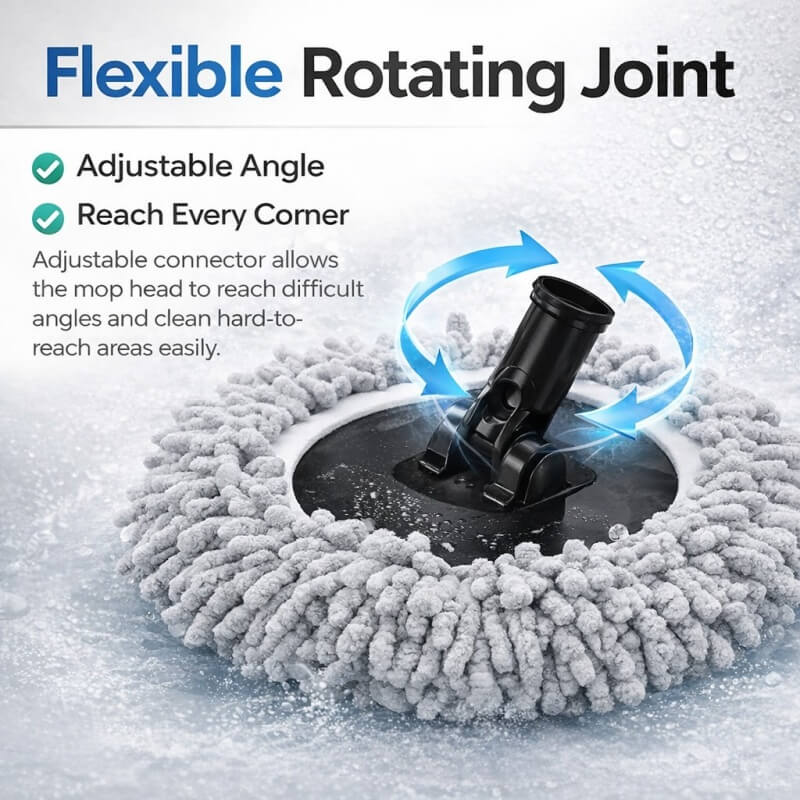 11" Chenille Microfiber Car Wash Mop – Replacement Cover, Base & Full Cleaning Kit