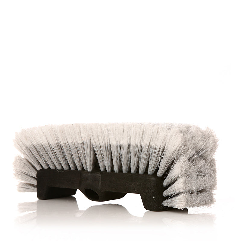 10" Feathered Flow-Thru Brush Head gray - CarCarez Auto Detailing Products and Car Wash Supplies