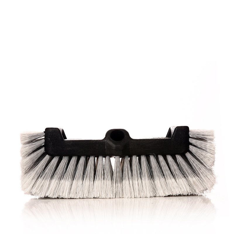 10" Feathered Flow-Thru Brush Head gray - CarCarez Auto Detailing Products and Car Wash Supplies