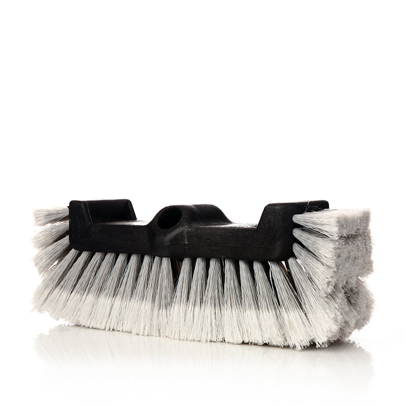 10" Feathered Flow-Thru Brush Head gray - CarCarez Auto Detailing Products and Car Wash Supplies