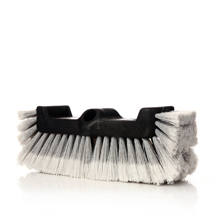 10" Feathered Flow-Thru Brush Head gray - CarCarez Auto Detailing Products and Car Wash Supplies