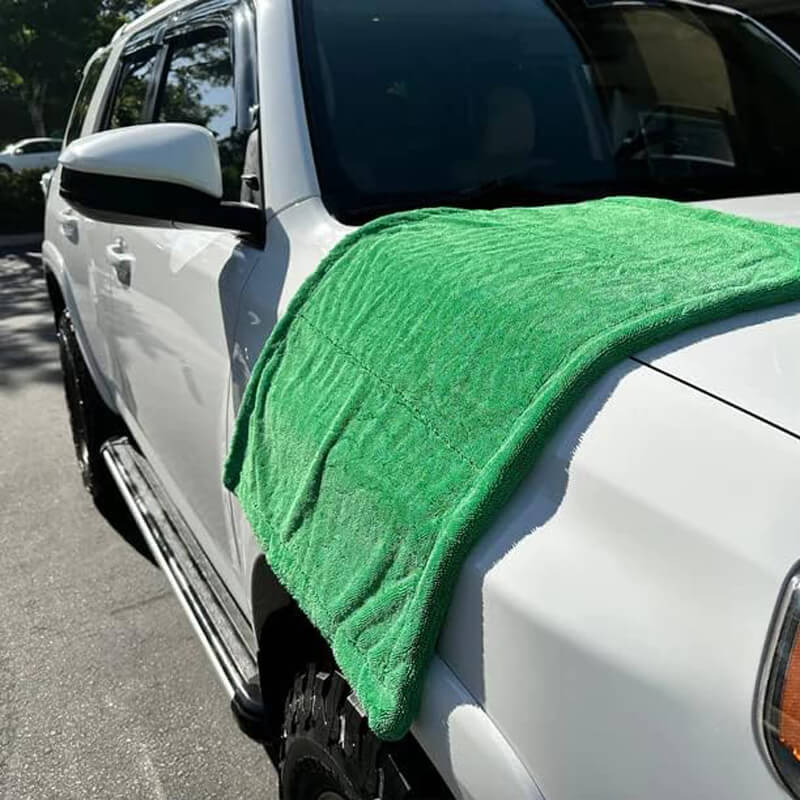 Green Goblin Twisted Loop Dual-Force Microfiber Drying Towel - CarCarez Auto Detailing Products and Car Wash Supplies