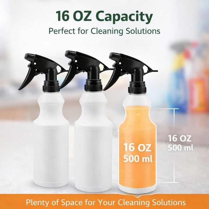 Heavy Duty Trigger Sprayer w. 16oz Bottle( Pack of 3)