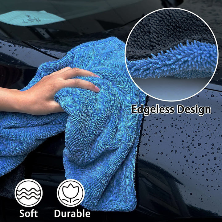 Twisted Loop Microfiber Drying Towel, 1200 GSM, 16"x24"