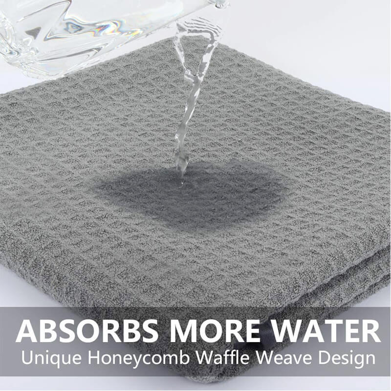 Waffle Weave Microfiber Towel (16"x24", 380GSM, Pack of 120) - CarCarez Auto Detailing Products and Car Wash Supplies